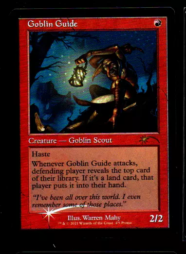 MRM ENGLISH FOIL Promo Guide gobelin - Goblin Guide NM MTG Magic FNM