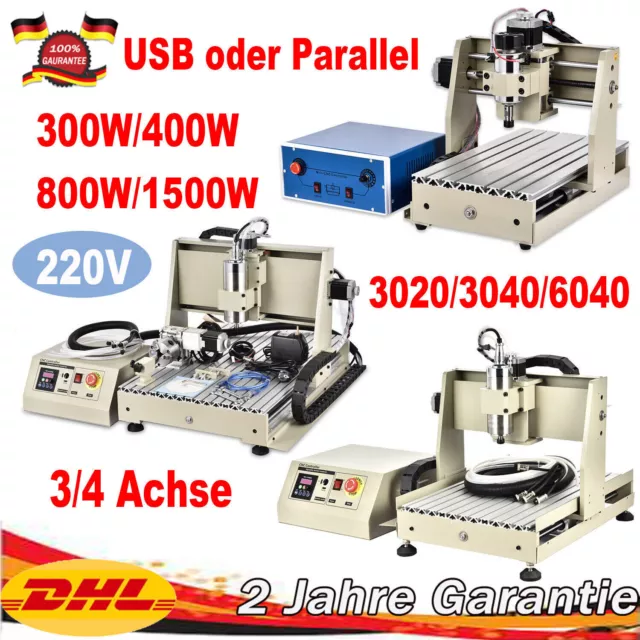 3/4 ejes CNC 6040 máquina de grabado enrutador fresadora dispositivo de grabado hágalo usted mismo grabador