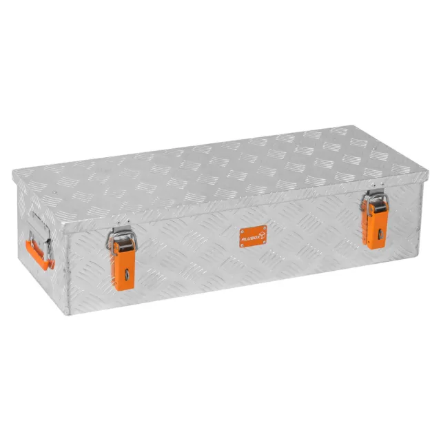 ALUBOX® RL48 Riffelblech Alukiste 48 Liter 82,5x34x20 cm Transportkiste Truckbox