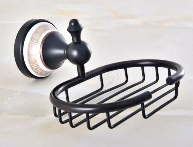 Bathroom Accessory Wall Mounted Oil Rubbed Bronze Soap Dish Holder Basket Gba221