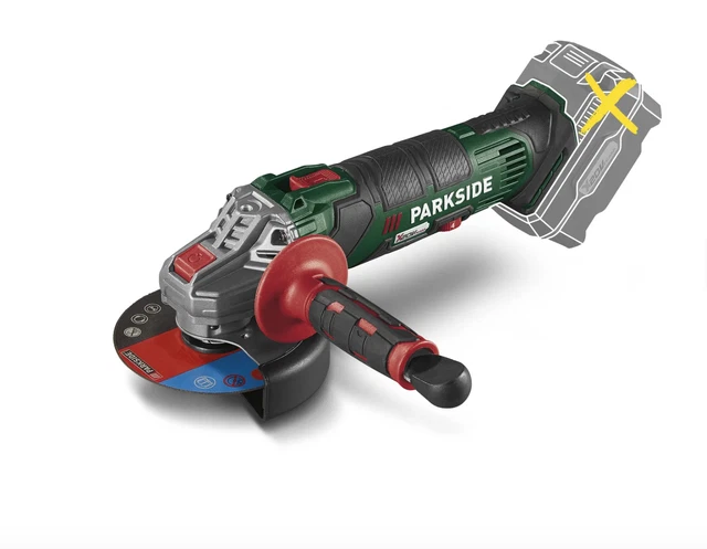 SMERIGLIATRICE ANGOLARE A batteria 20V PARKSIDE PWSA 20-Li E4 senza