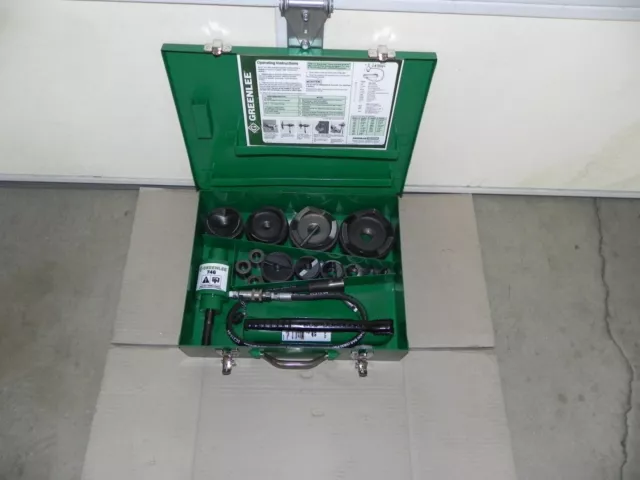 Greenlee 7310SB Slug Buster Knockout Punch Set 1/2" - 4" C. size W. 746,767 NICE