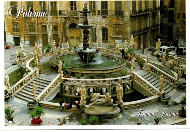 Cartolina 187. Sicilia. Palermo. Piazza Pretoria. Non viaggiata