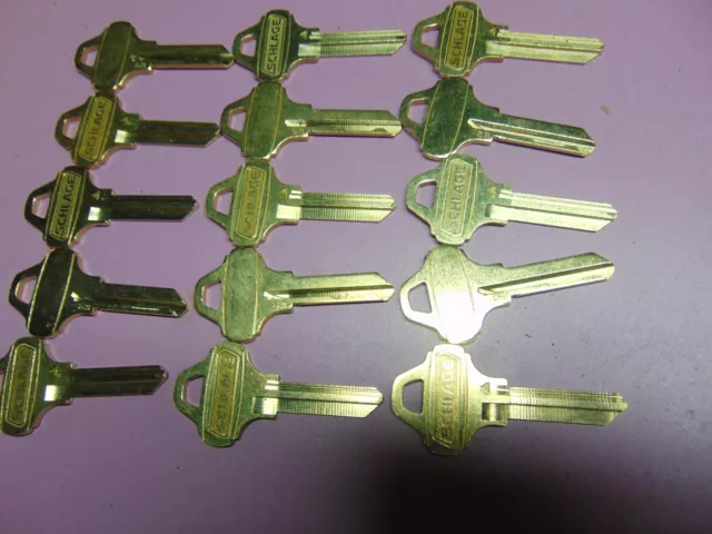 15  Keys   Everest Schlage C123  Keys Uncut    Locksmith