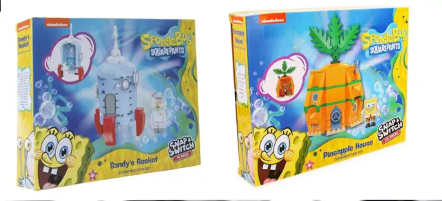 Nickelodeon SpongeBob SquarePants Sandy Rocket Pineapple House Construction Sets