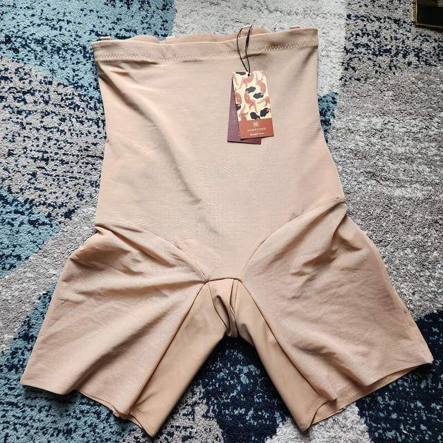 NWT HONEYLOVE SCULPTWEAR SuperPower Short AllOver Sculpt XL Sand Color