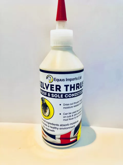 Silver Thrush Hoof & Sole Conditioner for Horses - A dry approach to thrush