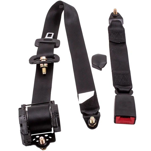 1 Pc Universal Safety Harness Strap Retractable & Adjustable Seat Belt 3 Point