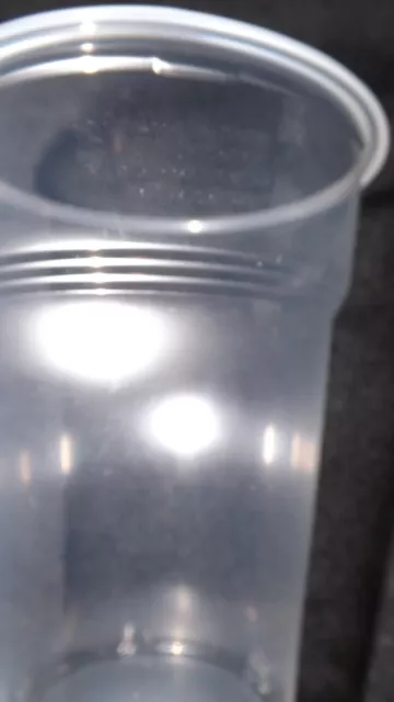 100-2400 - Trinkbecher, Bierbecher Einweg Plastik Becher- transparent 0,4 Liter 2