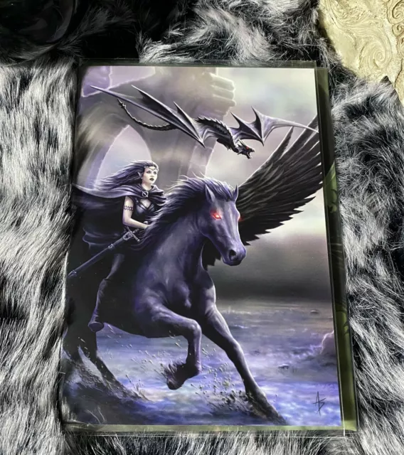 Anne Stokes Realm of Darkness blank card & envelope Wicca/Pagan