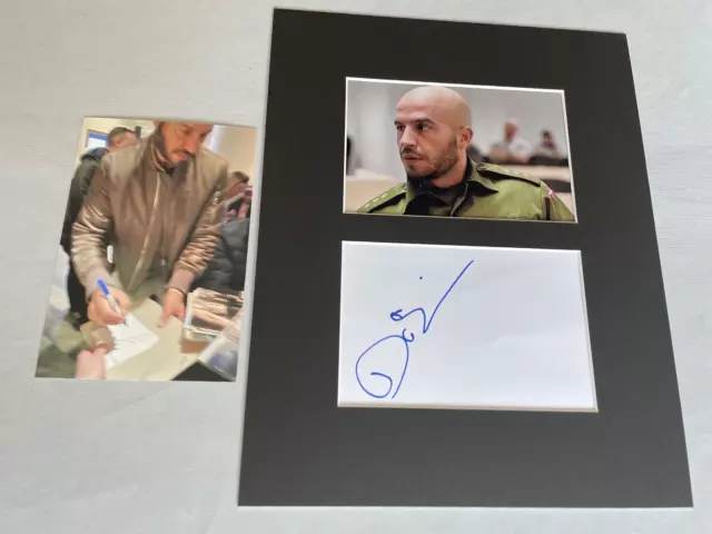DAR SALIM 'A War' signed In-person Passepartout 24x30 Autogramm + Beweisfoto