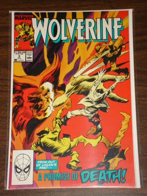 Wolverine #9 Vol1 Marvel Comic X-Men Peter David Script July 1989