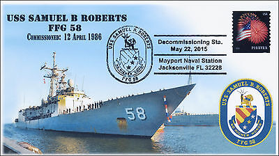 2015, USS Samuel B Roberts, Naval, FFG 58, Pictorial, Decommission, 15-146