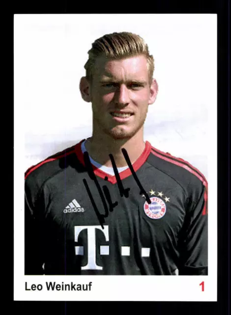 Leo Weinkauf Autogrammkarte Bayern München II 2017-18 Original Signiert