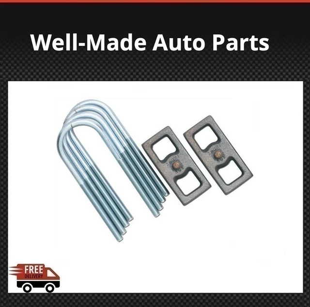 Rubicon Express U-Bolt Kit 1.5" Lift Block RE1210 Fits 74-01 Jeep Cherokee