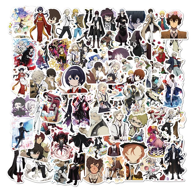 100pcs Bungo Stray Dogs Stickers Anime Sticker PVC Graffiti Decals Suitca YK