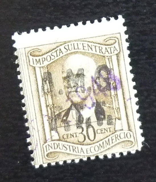 Trieste - Italy - Yugoslavia - AMG FTT Revenue Stamp - 30 Cent. A5