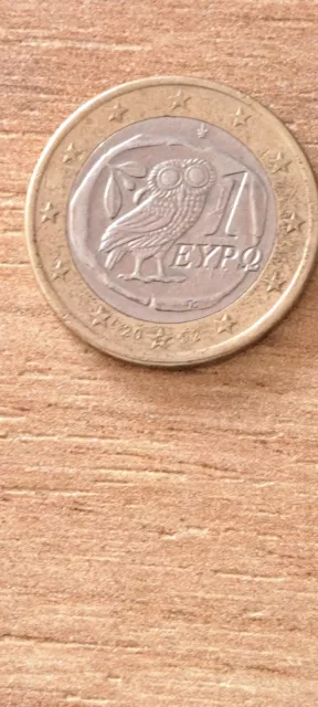 Seltene 1 Euro Münze Kursmünze Griechenland 2002 mit S im Stern