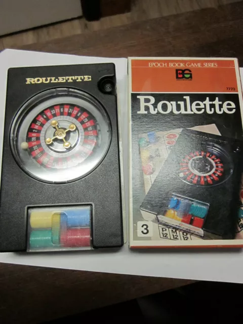 Vintage 1977 Roulette Set Travel Game by Epoch Book Game Novelty Co.