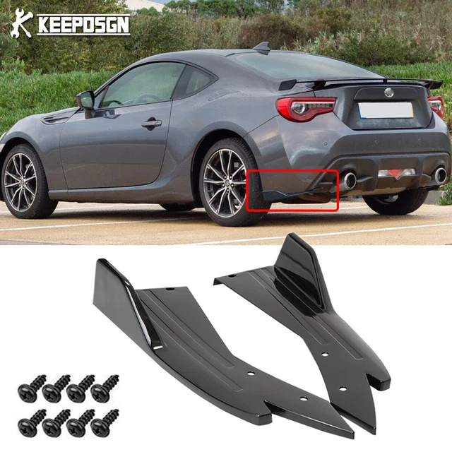 For Subaru WRX STI Car Rear Diffuser Bumper 4 Fins Spoiler Lower - Foto 3