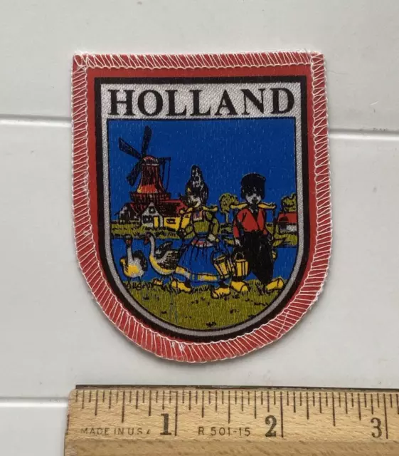 Holland Netherlands Water Carriers Geese Dutch Souvenir Patch Badge