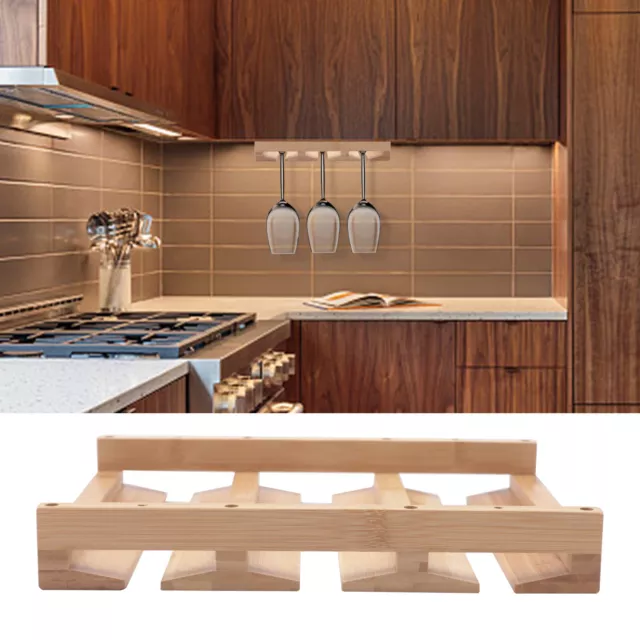 Soporte de 6 tazas debajo del gabinete para almacenamiento de cocina en el hogar estante de copa de vino EE. UU.