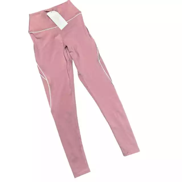 BUFFBUNNY COLLECTION WOMENS XS Pink Wide Waistband Mid Rise