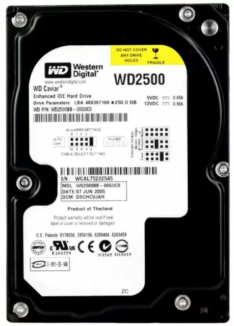 WD2500BB IDE 250GB 160GB 120GB 80GB