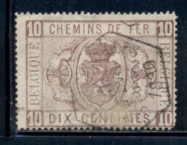 BELGIUM Q1 SG#P63 Used 1879 10c brn Railway Parcel CV$6