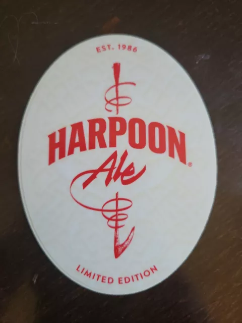 Harpoon Brewery Ale Tap Handle Sticker decal brewery brewing craft beer