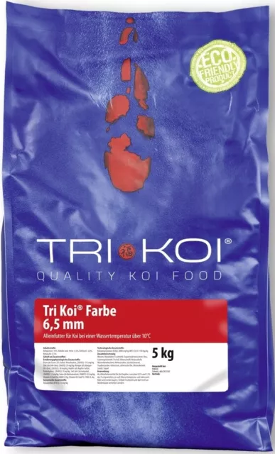 Tri Koi® Farbe Large (6,5 mm) 5 - 50 kg Koifutter Koi Teich