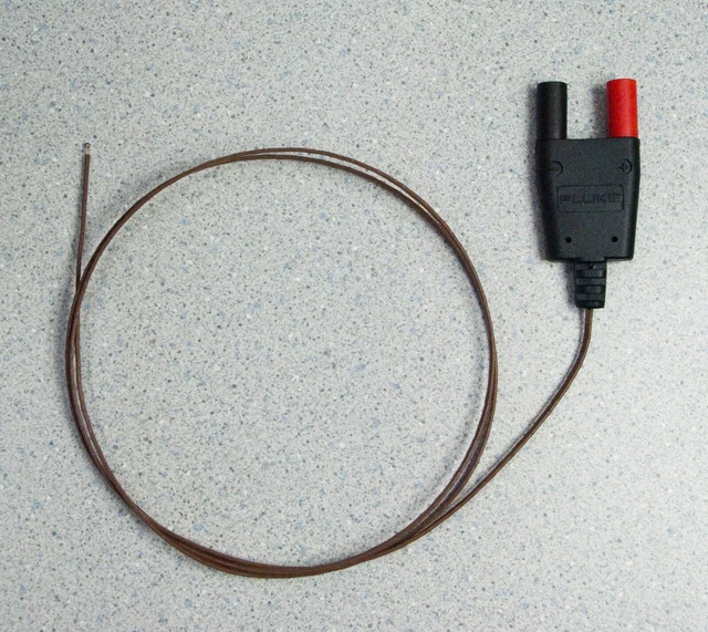 FLUKE 80BKA TYPEK TC Thermocouple Bead Temperature Probe 4mm Banana