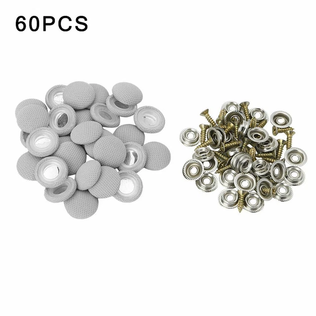 Pack de 60 rivets à clapet de toit de voiture en tissu polyvalent avec vis coup