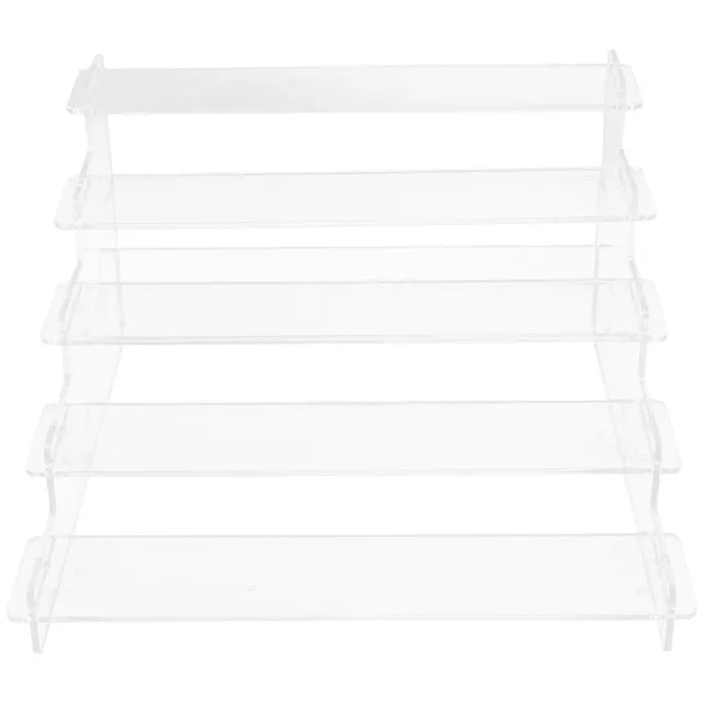 Transparent Ladder Display Rack Wallet Figure Stand Acrylic Cupcake Product