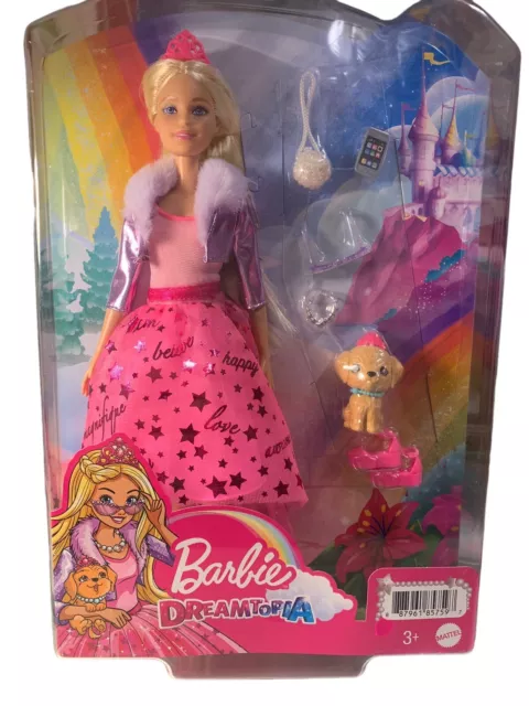 Barbie Prinzessinnen Abenteuer Puppe Mit Hündchen Diadem GML76