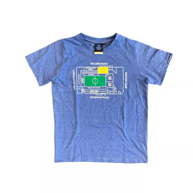 T-shirt calcio Everton bambino (taglia 10-11y) manica corta stadio - nuova T-shirt calcio Everton bambino (taglia 10-11y) manica corta stadio - nuova