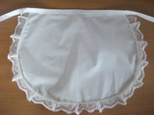 Delantal De Camarera Estilo Victoriano Eduardiano Blanco Años 50 Pinny De Colección