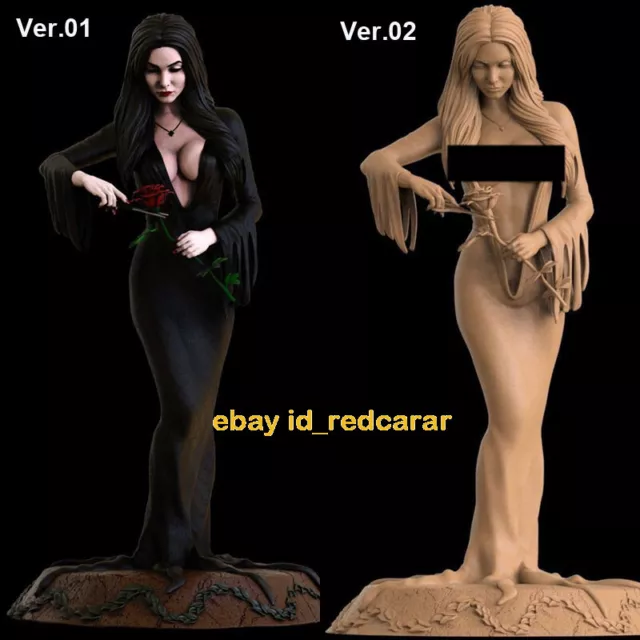 Morticia Addams 3D Print Figure GK Model Kit Unpained Unassembled Garage Kits