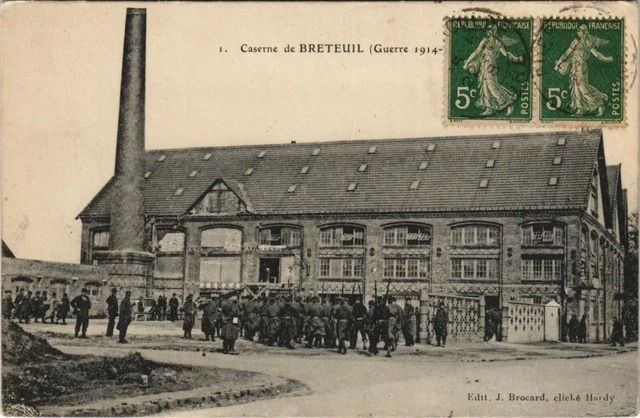 CPA BRETEUIL barracks (28865)