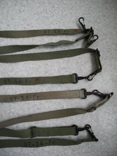 militaria lot sangles ST 34 FR dévidoir câble straps cable reel signal corps TAP 2