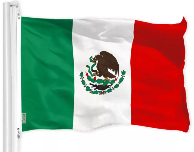 G128 Mexico Mexican Flag 4x6 Ft LiteWeave Pro Printed 150D Poly Country Flag