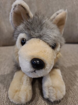 CUDDLE ZOO GREY Wolf Plush Toy Wow Toyz Soft Retired Stuffed 12" £17.36