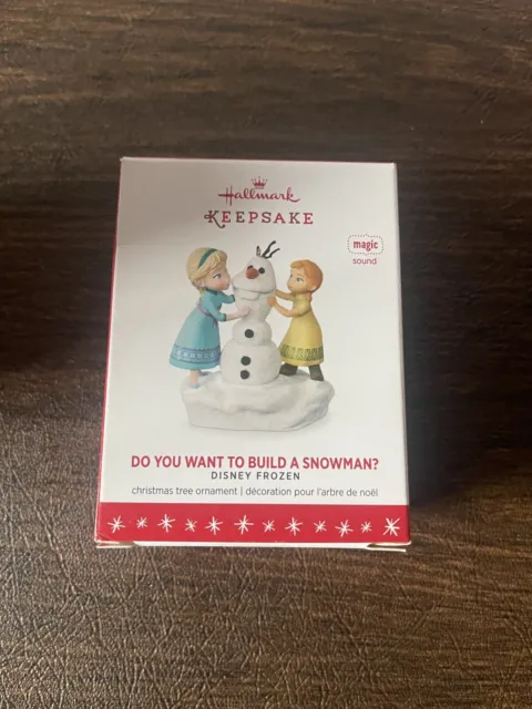 *NEW* Hallmark Do You Want to Build A Snowman Ornament Frozen 2016-NEW IN BOX
