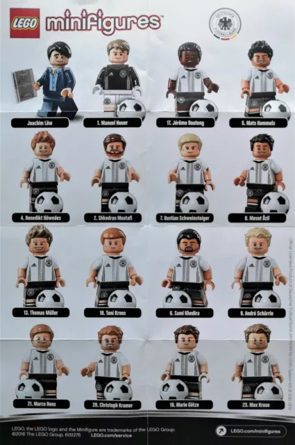 LEGO® Figuren - Serie DFB Die Mannschaft - 71014 - geöffnete OVP oder ZIP Tüte