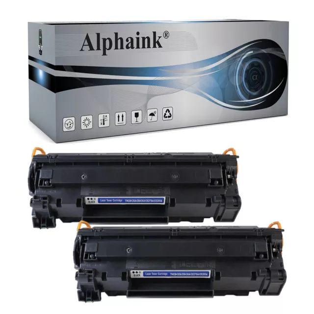 2 Toner Ce285A 85A Compatibile Per Hp Laserjet P1102 W M1130 M1132 M1136 M1210