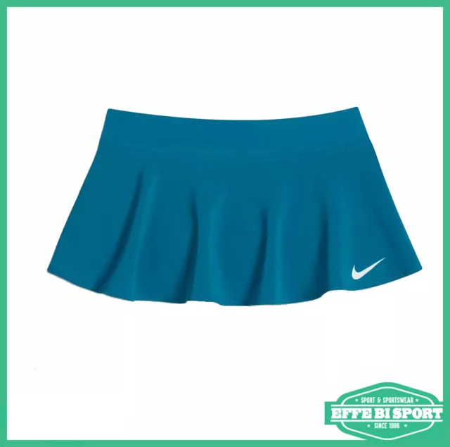 Gonna da tennis Nike ragazza con short turchese poliestere elastan sport tennis