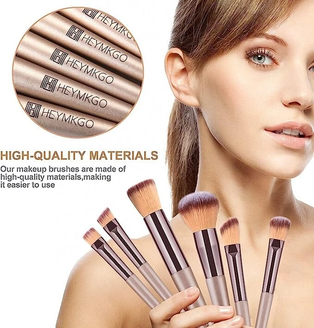Pennelli Make up  Set Di 15 Pennelli Setole Morbide Pratica Pochett Da Viaggio