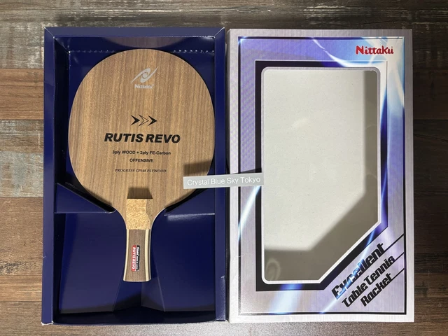 New Nittaku NC-0200 Table Tennis Racket Lutiis Revo J Pen Holder