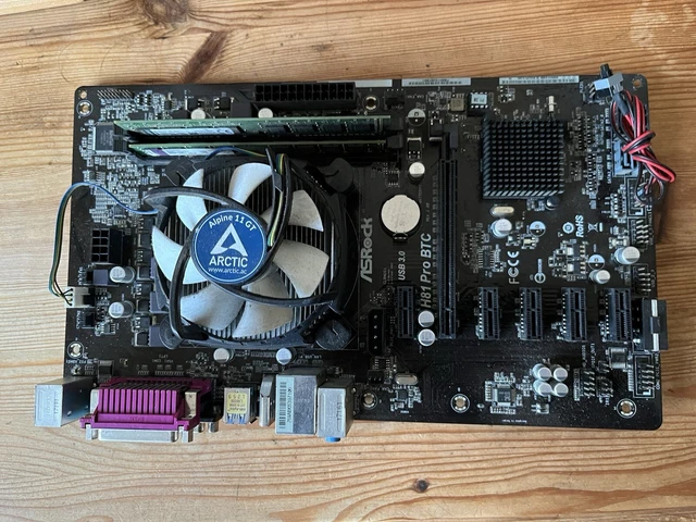 Mainboard ASROCK H81 PRO BTC + CPU + RAM + Kühler | Kaufen auf