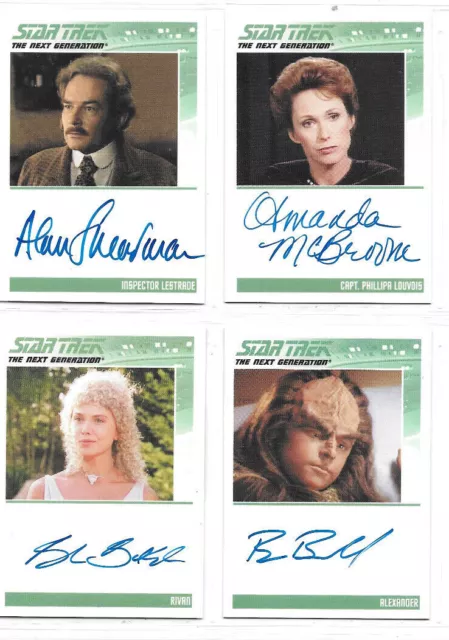 Star Trek TNG Complete Series 1 - Autograph & Communicator Pin Card Selection 2